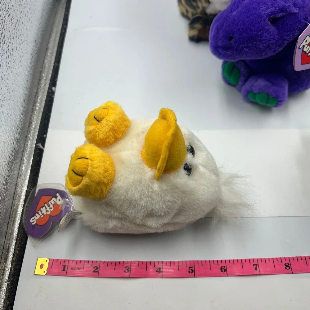 Vintage SWIBCO Puffkins Plush Lot of 8 Assorted Animals Birds with Tags 1990s